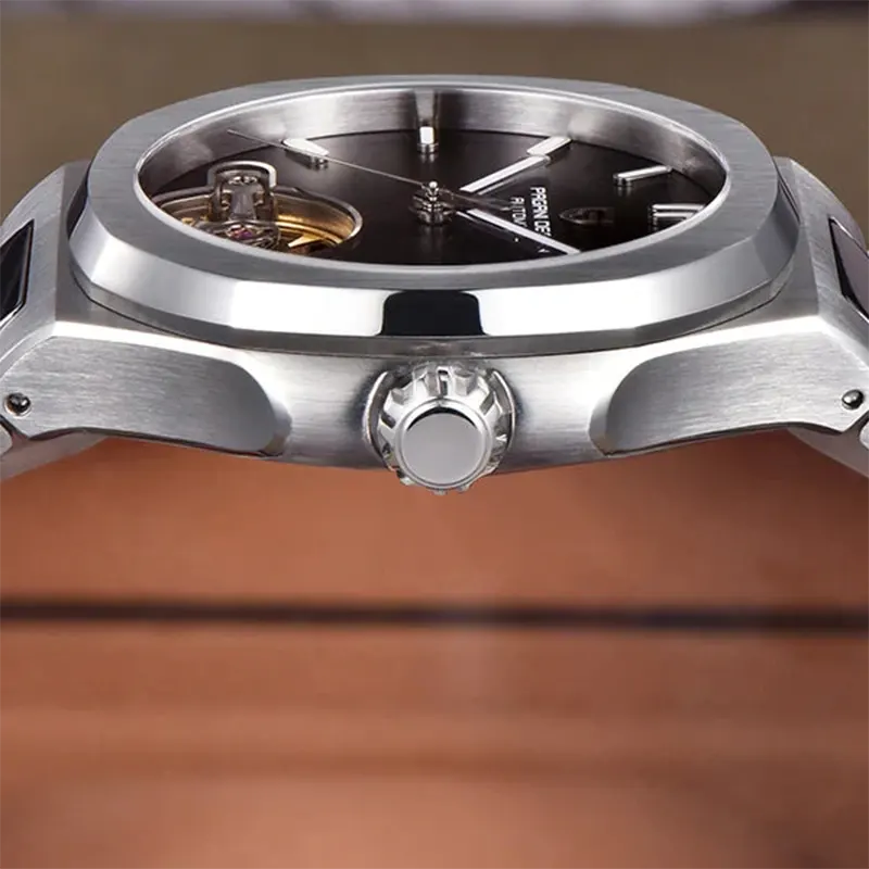 Pagani Design Automatic Black-Grey Dial Men's Watch- PD-YS025